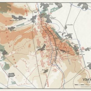 'Map 7 Vimy Ridge' Compiled and drawn by Historical Section G.S.