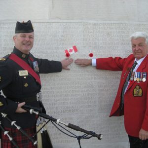 At the Vimy Memorial in France