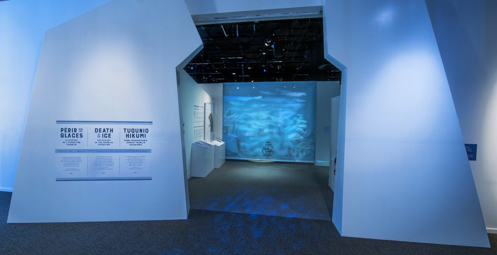 Entrance to the exhibition Death in the Ice