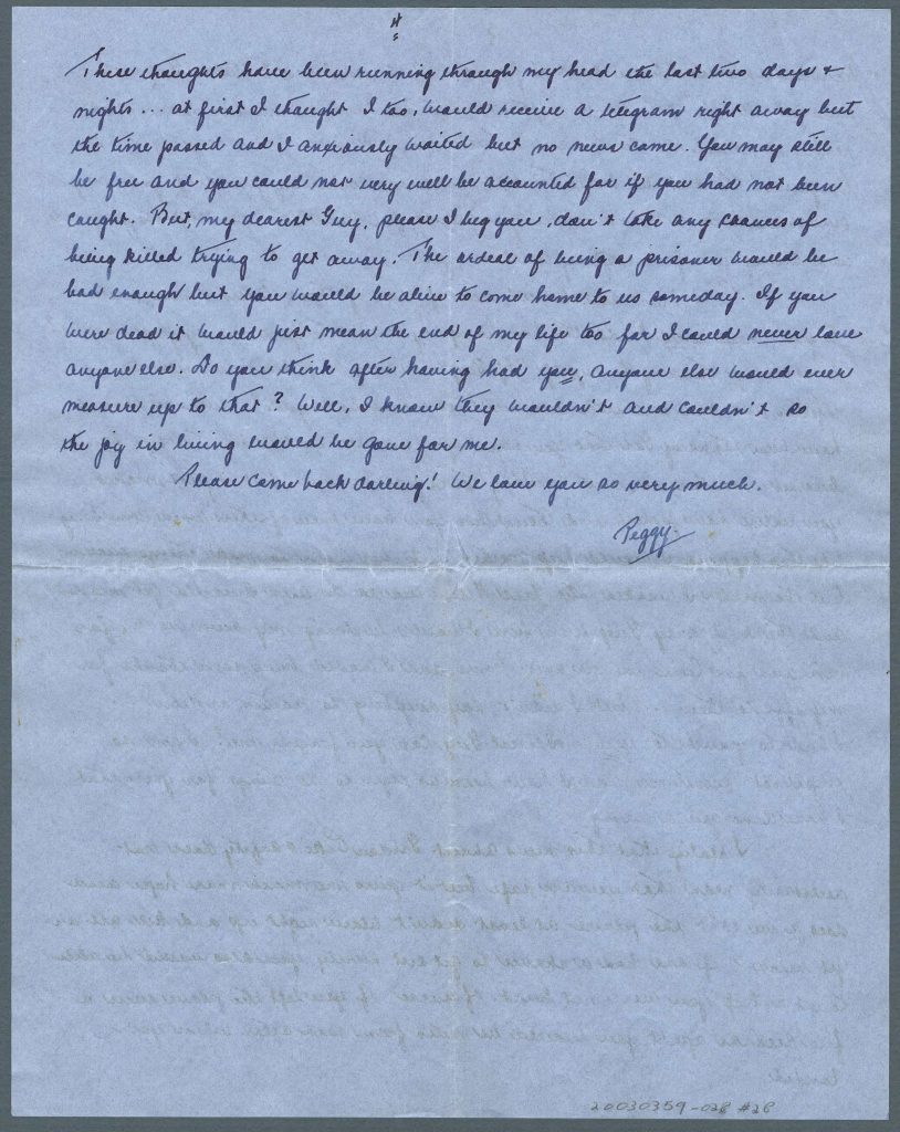 A handwritten four-page letter