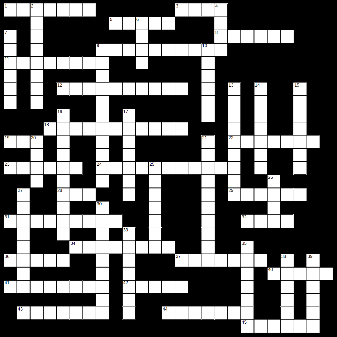 Crossword puzzle