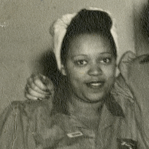 A black and white photo of two women posing for a photo in Ottawa.