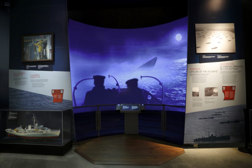 The Battle of the Atlantic exhibit at the Canadian War Museum.