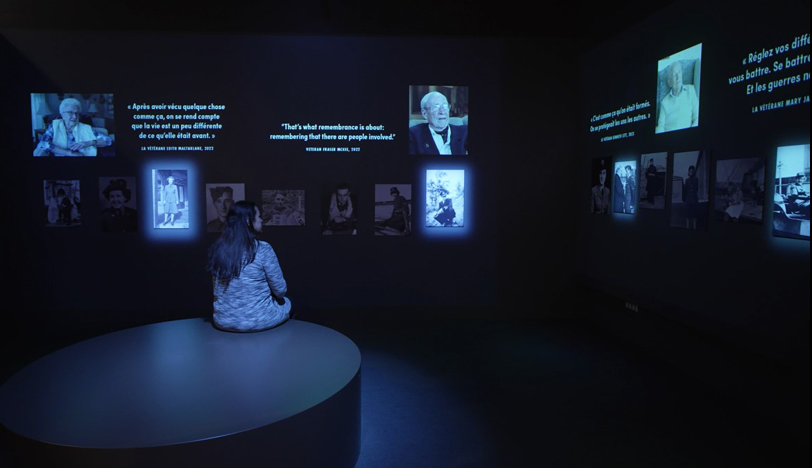 An exhibition space