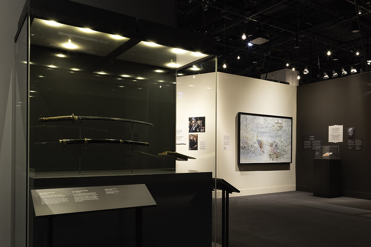 An exhibition space
