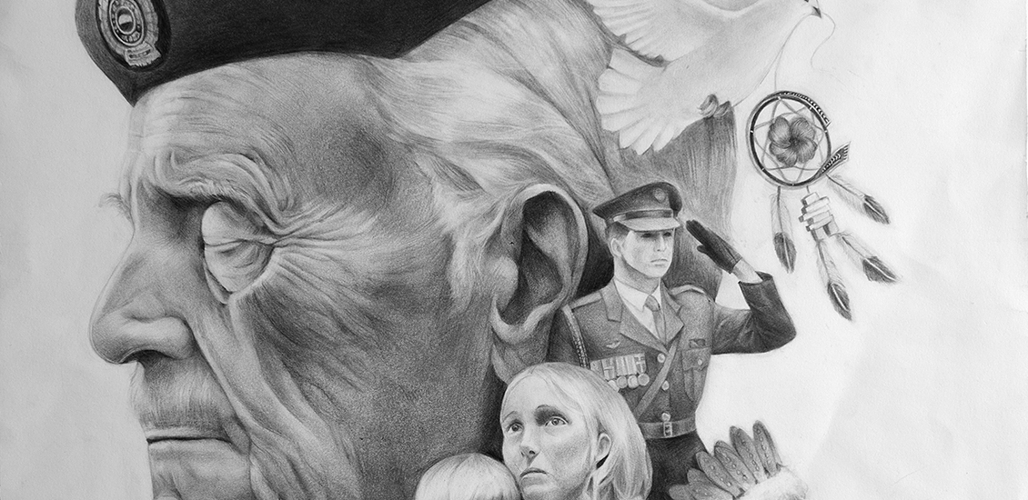 Black and white poster