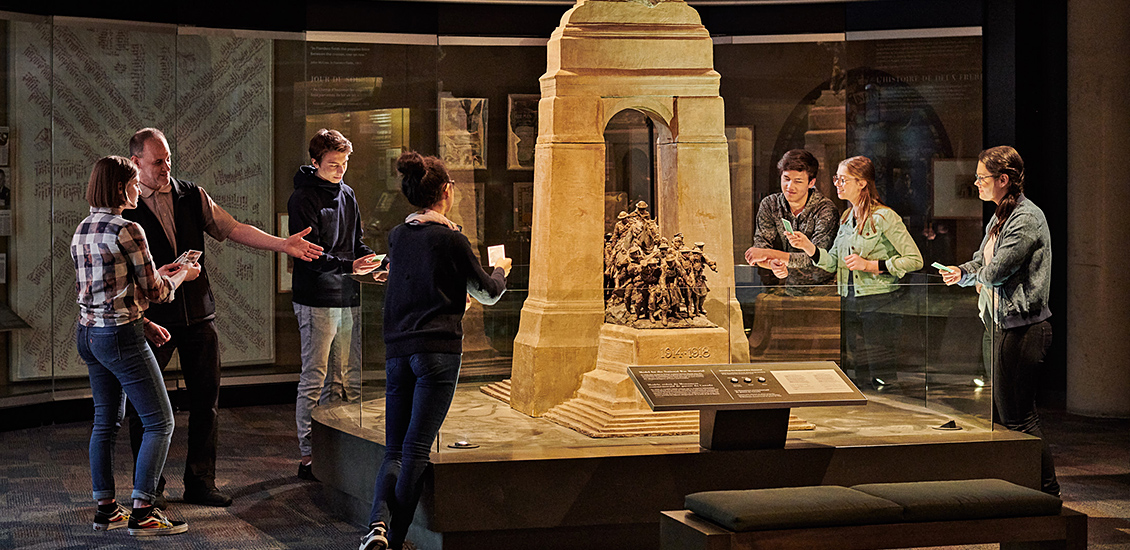 Students visiting the Museum