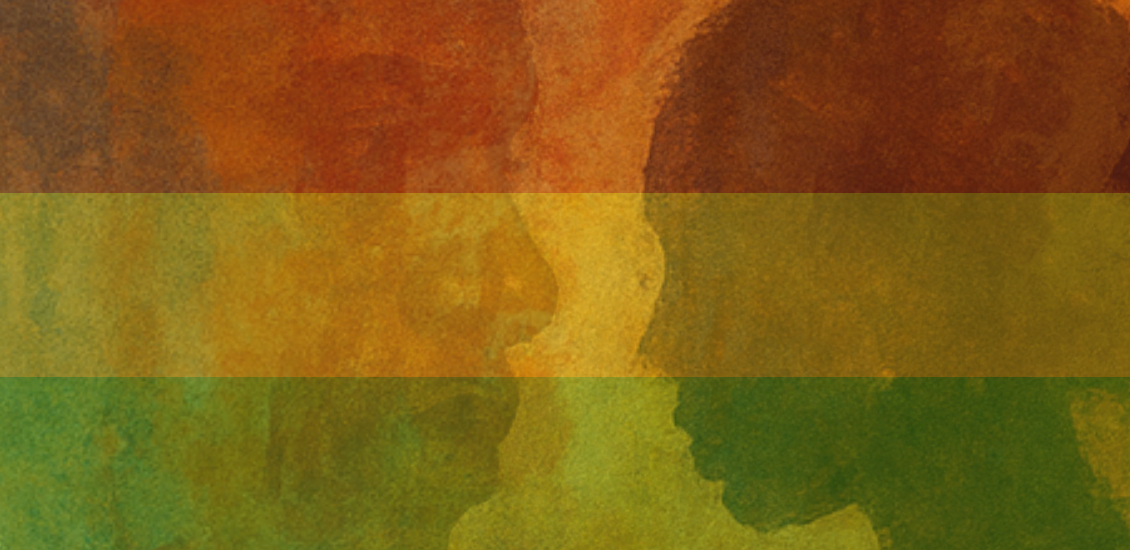 Graphic showing the silhouette of faces