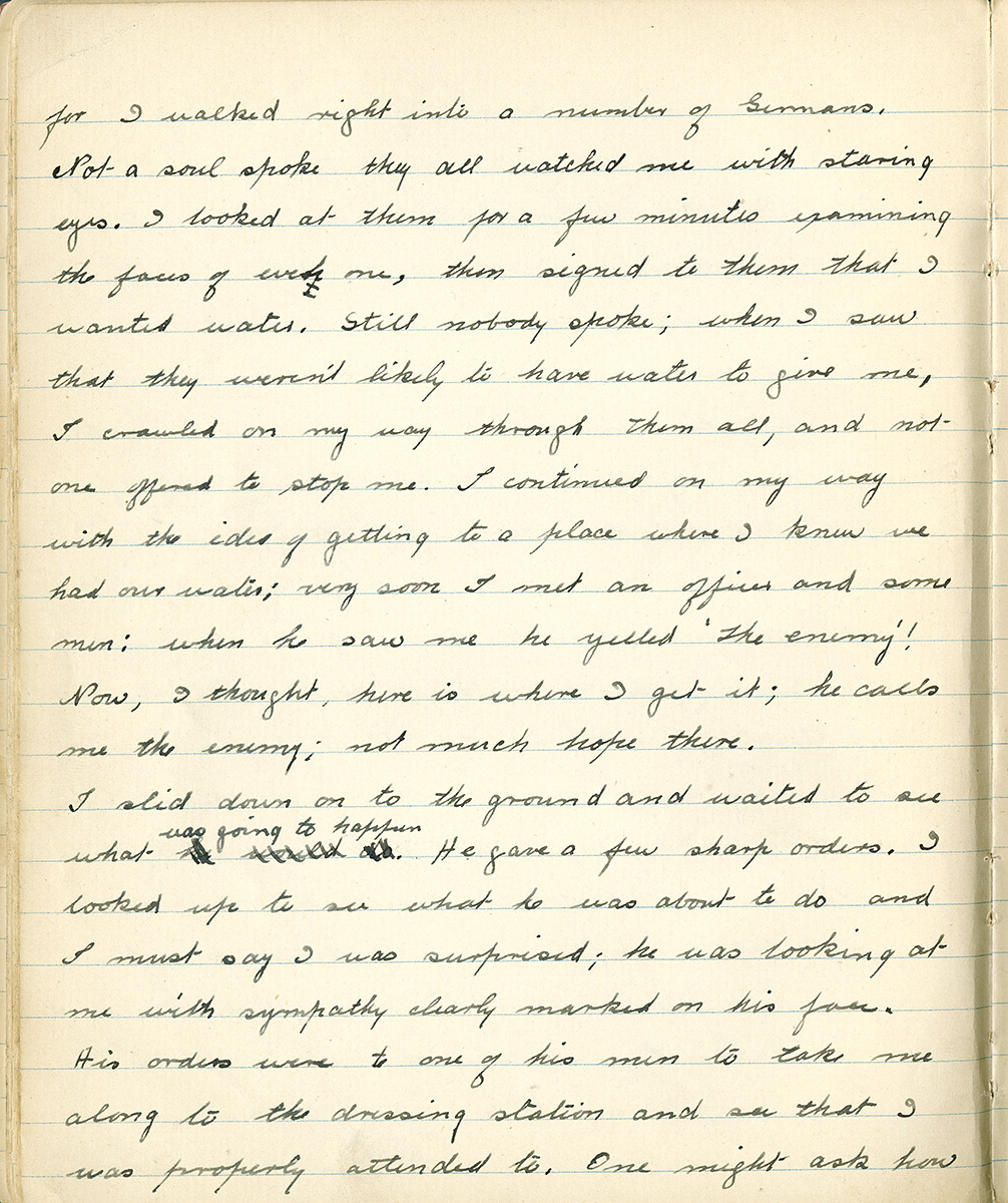 Page of a handwritten diary.