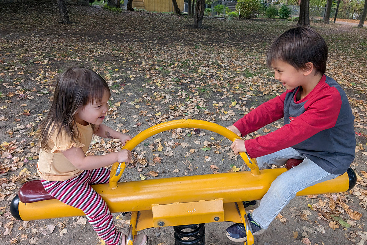 Two children